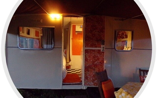 Retro 1960's Caravan With Mountain Views