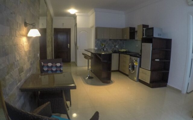 1 bedroom in Sunterra with huge patio