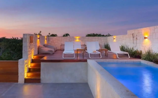 Cozy 1Bbrm +Garden and Private Pool Aldea Zama