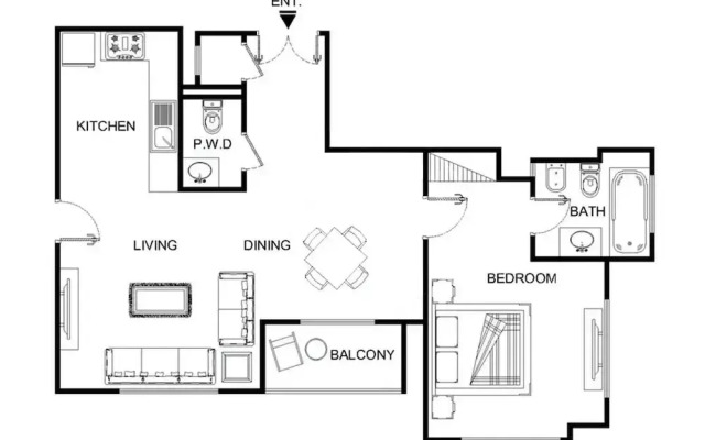 LUX  The JBR Marina View Suite 2