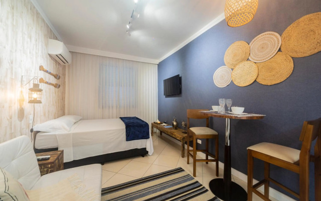 Lindo Apartamento frente para praia, Wi-Fi, estacionamento gratuito