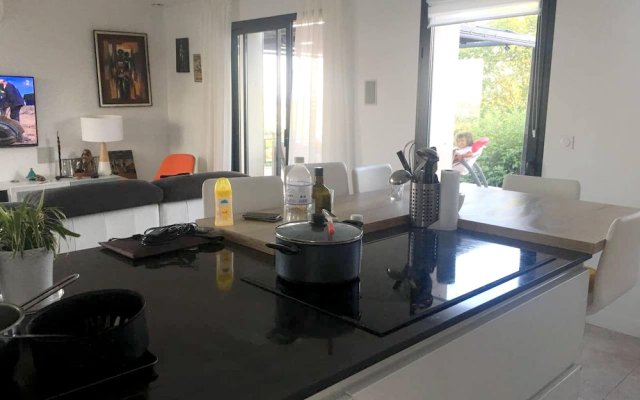 Villa With 4 Bedrooms In Montjoire, With Wonderful Mountain View, Private Pool, Furnished Garden