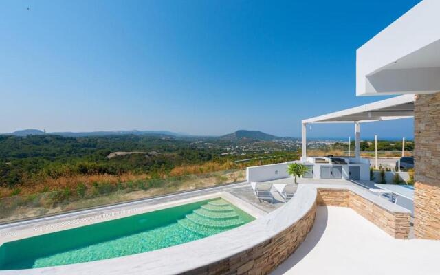 KALITHEA-HILLS VILLA with pool for 8 up to 12 IN RHODES TOWN