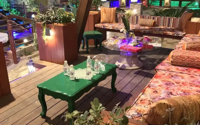 Wooden Water Fall Chalet