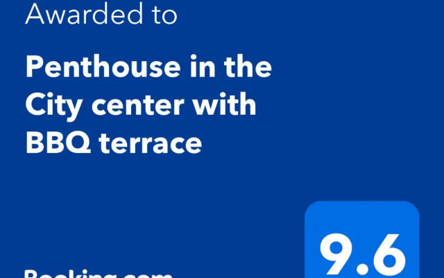 Penthouse in the City center with BBQ terrace