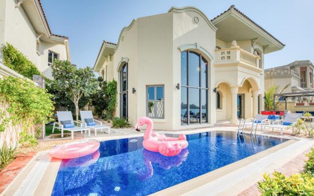 Fabulous Beachfront Palm Villa | Private Pool