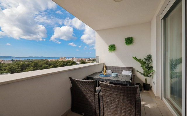 Stella Maris **** balcony, sea view, garage, BBQ