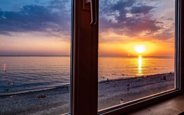 Sea outside window