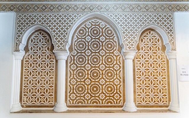 Blue And White House