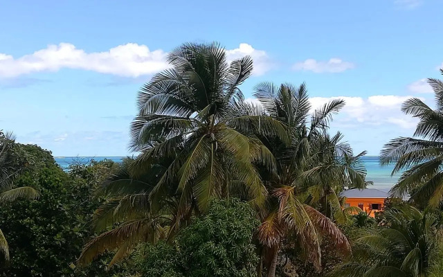 Haut de villa avec vue sur la mer