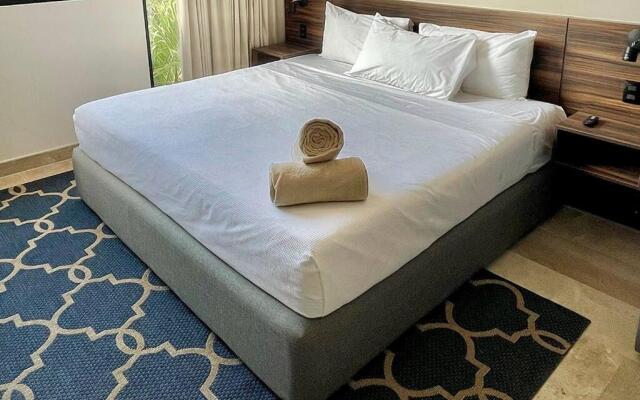 Fresh and Stylish Studio Aldea Zama rooftop pool Mya 109