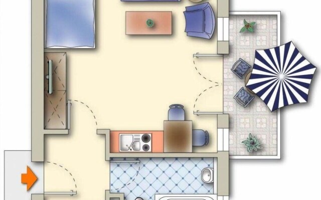 Ruhiges Apartment mit Balkon #r26