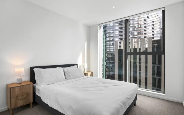 Marina-view 1-bed Apartment in Docklands – Guest Rooms – Melbourne