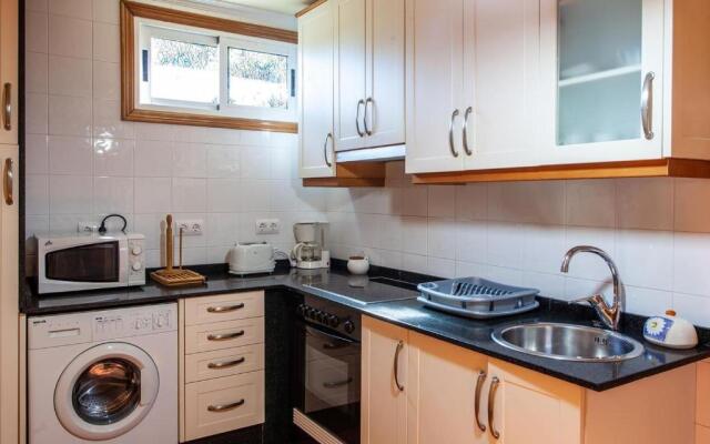 Apartamento con jardin en un chale