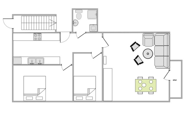 Newly-renovated 2-bedroom Apartment in Charlottenlund