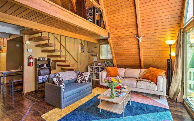 Running Springs A-frame w/ Deck & Mtn Views!