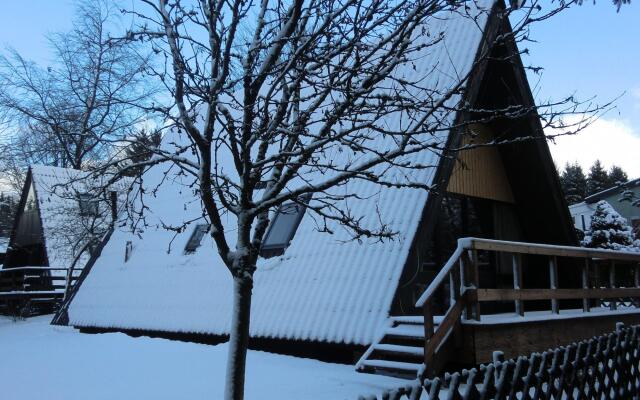 Wooden chalet with oven, in Oberharz near a lake