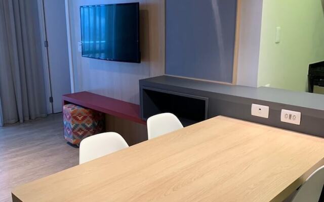 Quarto e Sala Particular em Aparthotel