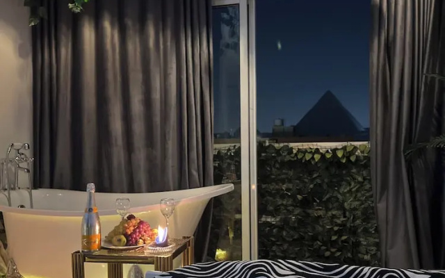 Pharaoh pyramids view