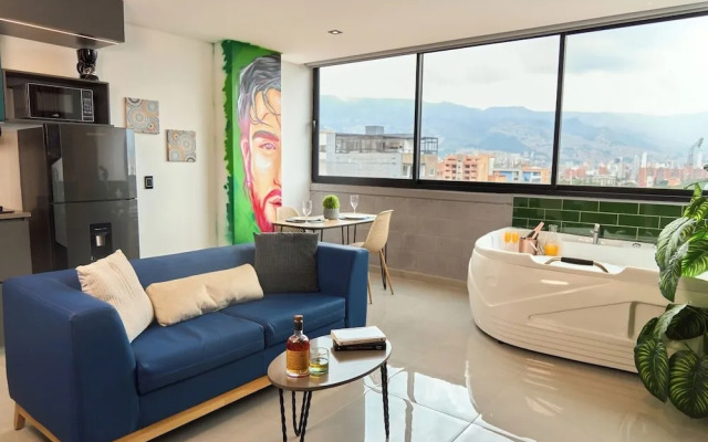 Estadio Jacuzzi Haven Cozy Rosa Negra Suite