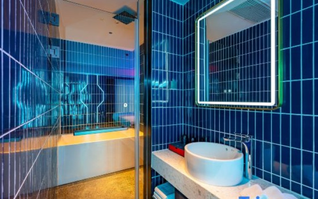 Wanfei Tencent TiMi Hotel (Hangzhou Huanglong Vanke International Center Store) – Bathroom – Hangzhou