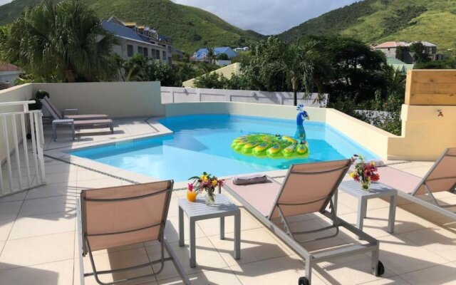 Beautiful suite S5, pool, sea view, Pinel Island