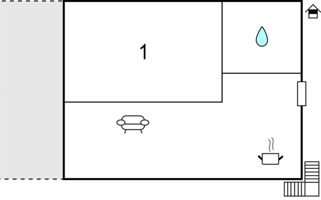 Stunning Apartment in Valtura With 1 Bedrooms