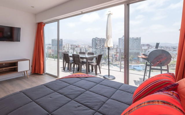 GLOBALSTAY. Unique 4BR Penthouse. Private Outdoor Jacuzzi, BBQ