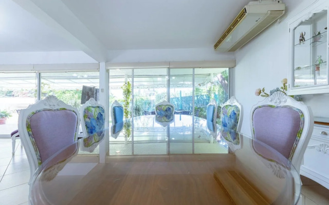 New house with pool and grill area