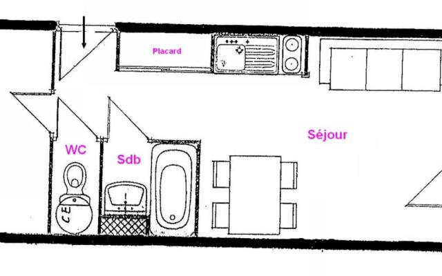 Studio Hauteluce, 2 pièces, 4 personnes - FR-1-293-228