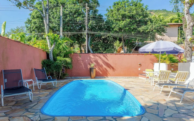 4 quartos piscina 350 m praia