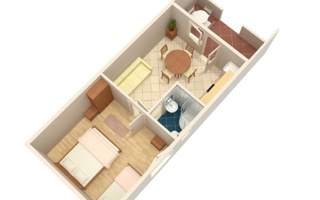 Apartment Niko - 50 m from pebble beach: A5 Prizemlje Pisak, Riviera Omis