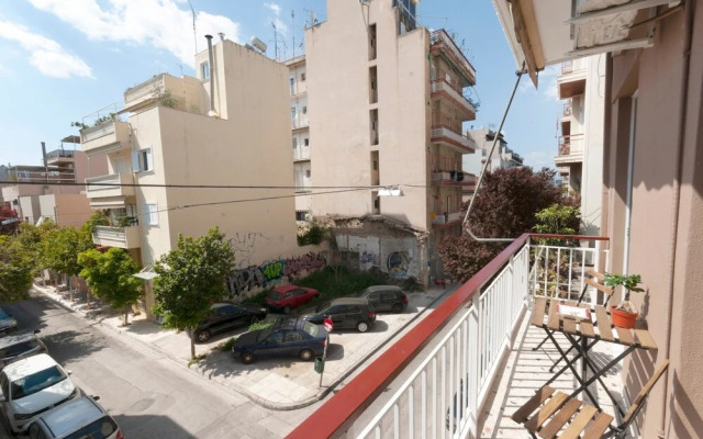 Ruby of Kerameikos - 85m2 - Serene Street Balcony View