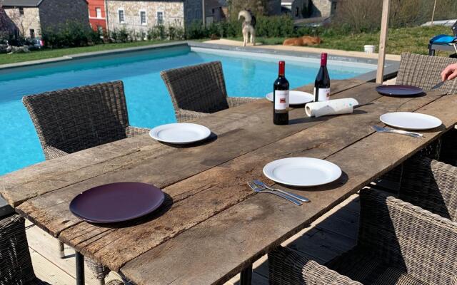 Stone House in Hamoir With Private Pool