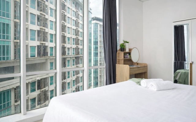 2Br Apartment With Service Room And Sofa Bed At Woodland Park Residence – Guest Rooms – Jakarta