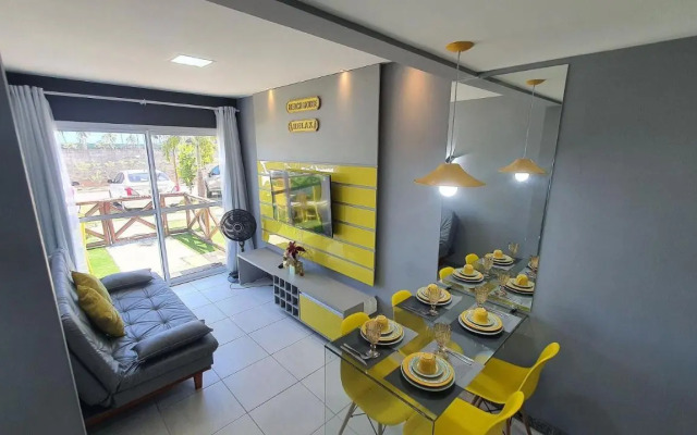 Flat de 1 quarto - Muro alto Condomínio Clube