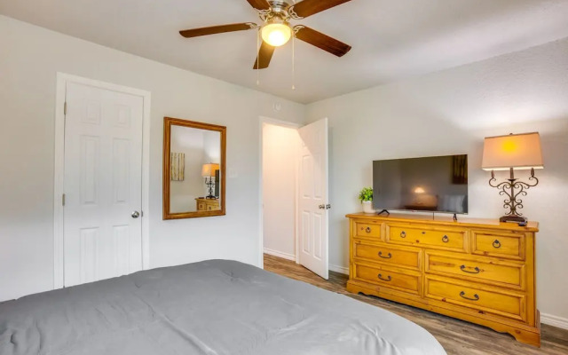 Backyard, Deck & Fire Pit: Conroe Getaway