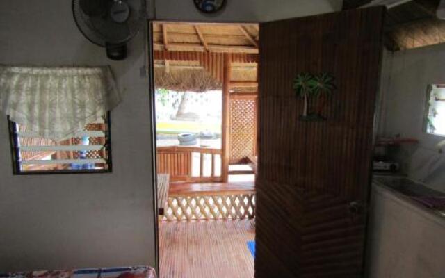 Bamboo village on the beach