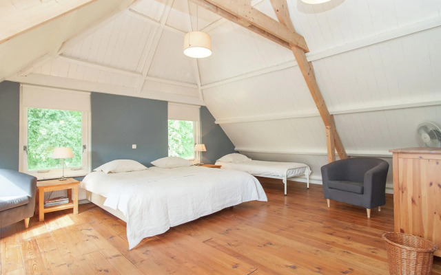 Restored back building of a farm.