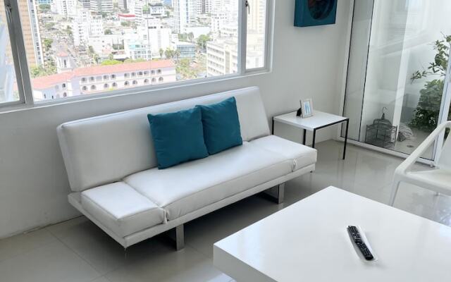 "2tc19 Apartment In Cartagena In Front Of The Sea 2 Bedrooms With Air Conditionin"