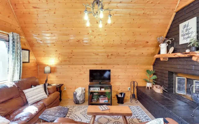 Rustic-modern Overgaard Cabin w/ Decks & Fire Pit!