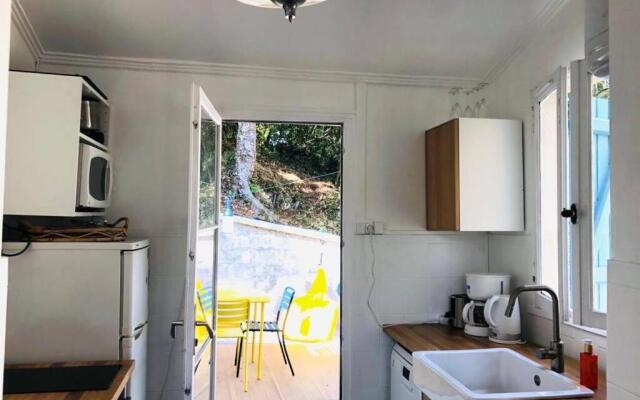 Appt 1 chambre calme clim jardin plage gare proche