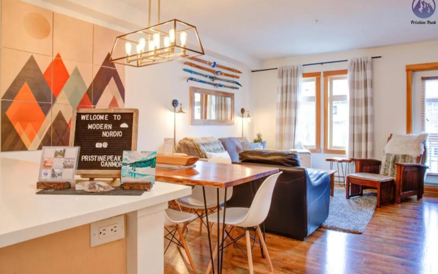 Modern Nordic 2 Bedroom Mountain View Condo