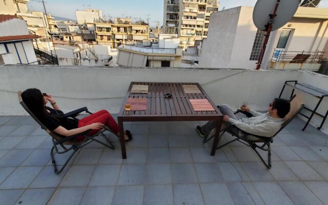 Terrace Roof Room @ Koridallos Metro St. & Piraeus Port