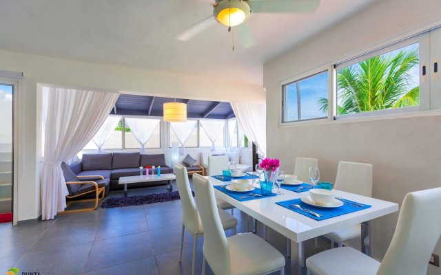 Punta Cana Beachfront Apartment With BBQ Private Terrace