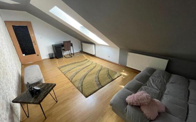 Spacious two-story house with a modern touch