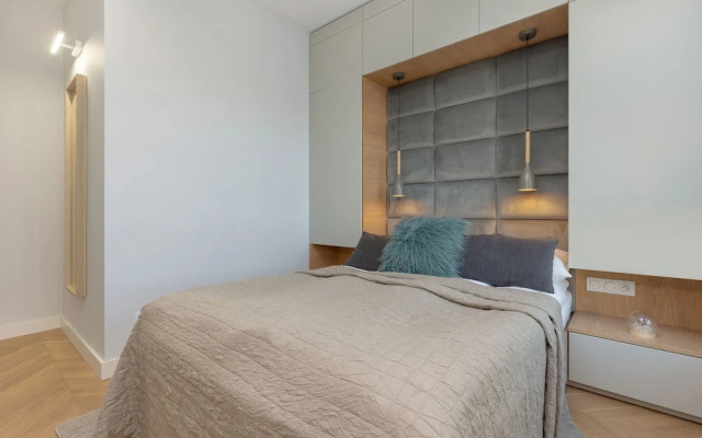 Bright Blue Apartment by Renters