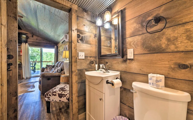 Rustic Dog-friendly Cabin w/ Deck & Fire Pit!