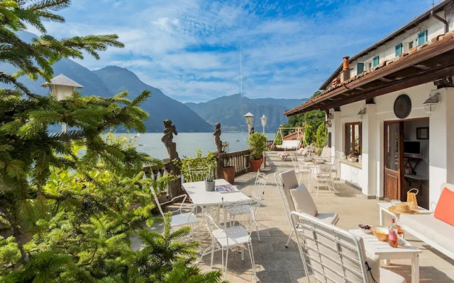 Terrace on Orrido di Nesso Waterfall