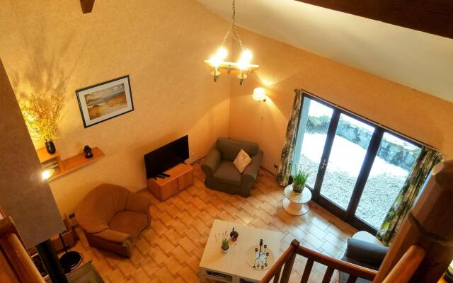 Appealing Chalet in St Jean de Vaux with Roofed Terrace